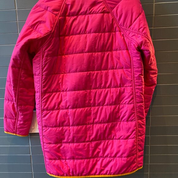 J. Crew Reversible Nylon Puffer Jacket Fuchsia Blossom, size xs - Picture 4 of 4